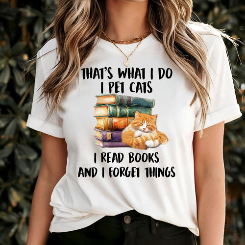 Cat Book Wonders T-Shirt
