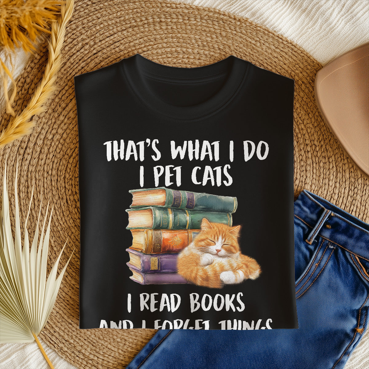 Cat Book Wonders T-Shirt
