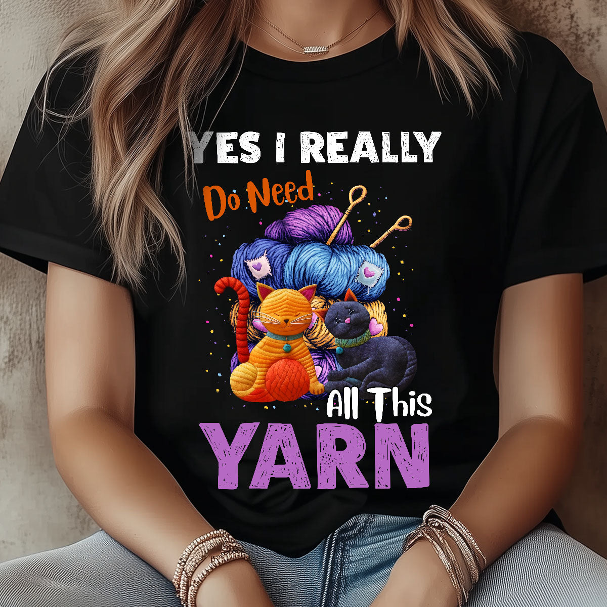 Funny Knitting Yarn T-Shirt